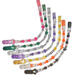 personalised dummy clips clip strap metal or plastic clips girls boys mam