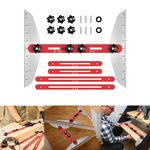 A Set Stair Tread Template Tool Length Adjustable 11in-60in Measuring Jig Gauge