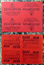 GB 1956 - 3/9 Wilding Uncut Tete-Beche Booklet Covers (2) GT391