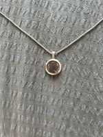 Byzantine Bronze Coin Mounted on Silver Pendant with Snake Chain Necklace ~310AD