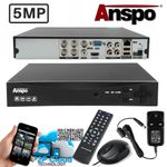 ANSPO 5MP Smart CCTV DVR Recorder 4 Channel HDMI For Security Camera Systems UK