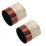 Woofer Voice Coil 1.95"x0.71" 2 Layers Round Copper Wire Speaker Coil 2 Pack