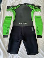 Orca Swimrun Core Men’s Shorty Wetsuit Size 7 Front Zip Detachable Sleeves