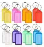 Click Tags Key Tags 8 Colours Plastic Id Name Label Pack of 10 25 50 100 200 300