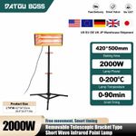 Infrared 2000W Paint Curing Lamp Adjustable Stand For Paint Dryer Heating Lamp