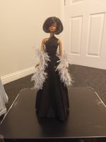 Hand Made Black Sparkle Dress fits Silkstone/ F.R/ Integrity Dolls.Used .UK Only