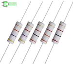 5 Watt Carbon Film Resistors 5% 148 Values available 0.1 ohm to 10M ohm