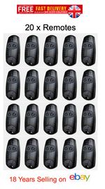 CAME REMOTE CONTROL BLACK 432EE GATE BARRIER TRANSMITTIER KEY FOB ZAPPERS X 20