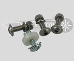 Vespa Disc Front Mudguard Full Fixing Nuts & Bolts Kit in Stainless  PX125 - 200