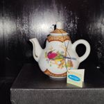 Miniature Porcelain Teapot Floral Pattern Ceramic Teapot