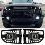 LED FOG LIGHT FRONT FOG LIGHT GLOSS BLACK FOR LAND ROVER DEFENDER L663 2019+