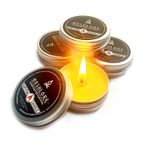Beeswax Survival Candle Tin 100% Natural Bushcraft Emergency EDC Outdoor Camping