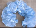 Pram/Pushchair  Frilly baby blue Hood Trim Universal
