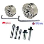 50, 70mm 4 jaw independent economy lathe chuck 14 X 1 , 12 X 1 Thread Bluefox