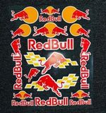 Reflective Red Bull Sticker Helmet Bike Body Durable Decal Universal Use 25x30cm