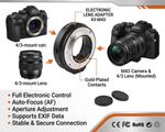 Fotga AF Electronic Lens Adapter Four Thirds 4/3 Lens to Micro 4/3 M4/3 MFT Body