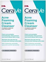 2x Cerave Acne Foaming Cream Face Cleanser 4% Benzoyl Peroxide -Fast Dispatch