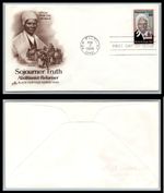 US FDC # 2203 22c Sojourner Truth Black Heritage ArtCraft  S.Cancel 1986, 9p8901