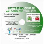 Pat Testing Course + Complete Forms Templates Electrical Training Course  + C&G