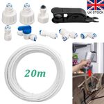 20 M Water Supply Pipe Tube and Fridge Connectors Kits for European Style Double