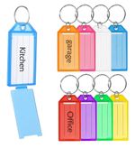 Click Tags Key Tags 8 Colours Plastic Id Name Label Pack of 3 5 10 25 Upto 300