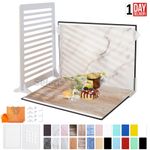 12Pcs Photo Backdrop Paper Board Photography Background Food Prop Table Studio