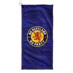 Scotland WC 26 - No Scotland No Party - Blue Tartan - Golf Towel