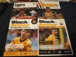 CASTLEFORD V WARRINGTON WOLVES SUPER LEAGUE PROGRAMME COLLECTION 2006-2012 X 4