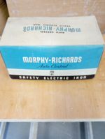 Mid Century Morphy Richards Electric Iron With Original Box And Guarantee