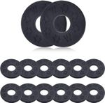 12pcs Guitar Strap Locks Guitar Strap Holder Sturdy Synthetic Rubber Guitar