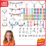Toy Gifts for 5 6 7 8 9 10 Year Old Girls, Girls Charm Bracelet Making Kit Set