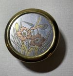 Japanese Chokin Lidded Box 24kt Gold Edged – Hummingbird Floral Design