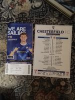 Chesterfield v Bromley. Programme , Ticket + Teamsheet.League 2. 17/01/26