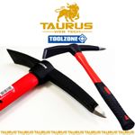 TOOL ZONE Mini Mattock FIBREGLASS SHAFT Camping DIY Pickaxe Garden DIG Farms UK
