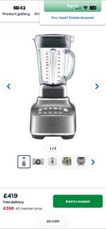 Sage Q commercial grade blender
