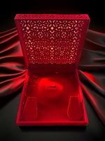 Luxury Red Velvet Filigree Large Set, Jewellery Box Gift Display Storage Box