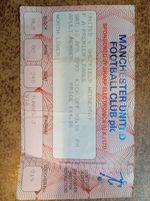 Manchester United v Sheff Wednesday Premier League Ticket Fergie Time was born