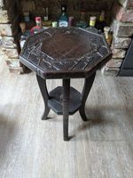 Liberty & Co of London Japanese Hand Carved Side Table C1900 Cherry blossom