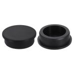 2 Pcs Black Silicone Hole Plug Waterproof Round Rubber Stopper Bottle Seal Plug