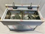 Commercial Kitchen  Double Bowl Catering Sink 1200x600mm Free Delivery Free Taps