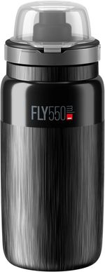 Elite Fly Tex MTB 550ml Cycling Water Bottle Black Hydration Drinks
