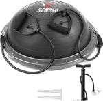 Half Ball Balance Trainer Resistance Bands Pump 24" Stability Training Yoga