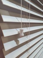 FAUX WOOD VENETIAN BLINDS (With String) -  - MADE TO MEASURE 50MM / 2" SLATS