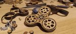 Handmade Wooden Gear fidget spinner - Unique Laser Cut Design, Stress Relief Toy