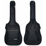 41" Guitar Back Bag Black Padded Protective Classical Acoustic Carry Case Strap