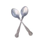 Stainless steel large serving spoon kings pattern pack of 2 by Buckingham
