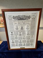 Nottingham Forest 1898 FA Cup Winners - 2 FRAMED Newspaper Displays - NFFC