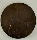 World War I Bronze Memorial Plaque 'Death Penny' Kings Own Yorkshire Infantry