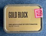 Vintage Gold Block Pipe Tobacco Tin the Aristocrat of Pipe Tobacco-Collectable