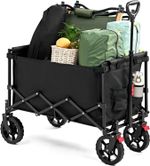 Heavy Duty Folding Hand Cart Garden Wagon Trolley Festival Camping Beach Picnic